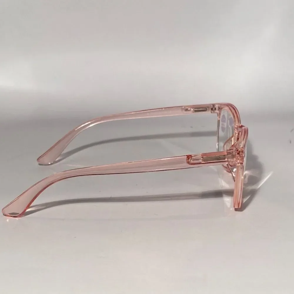 1135 Colette 4.0 Clear  Pink Reading Glasses Soft Butterfly Style Readers NWT